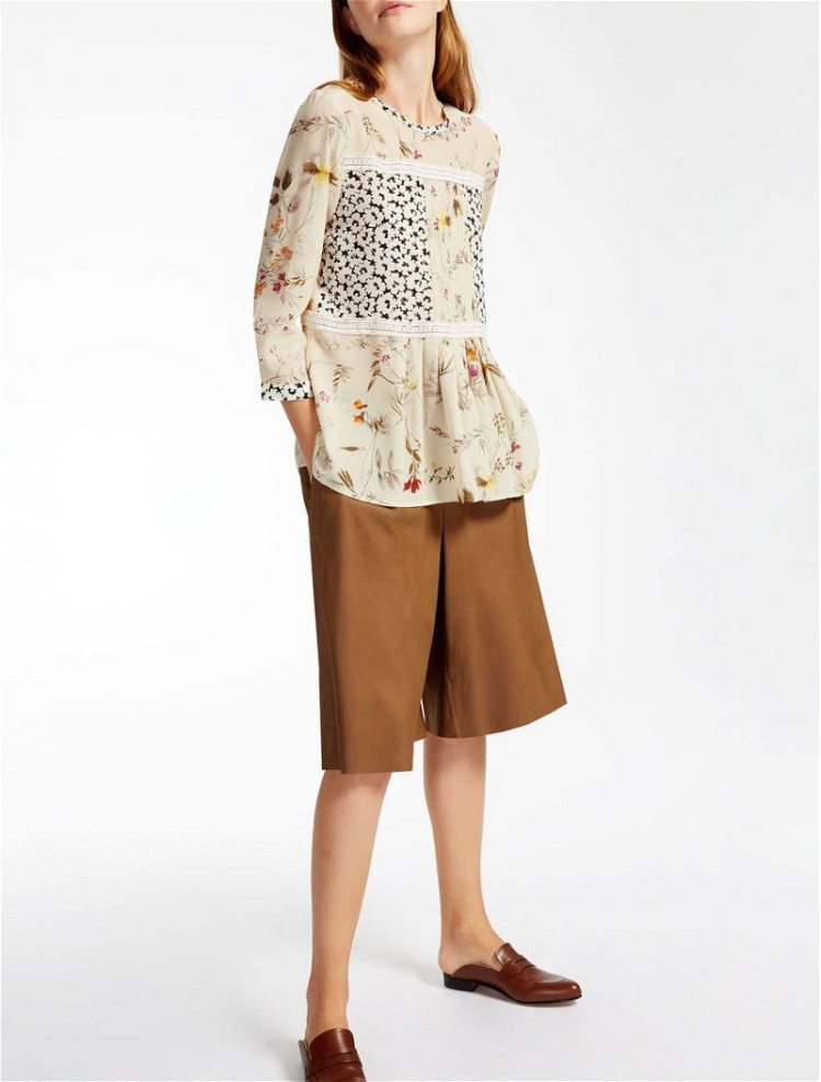 Блуза з рукавом 3/4 Relaxed Fit для жінок (439831), колір Бежевий - №3