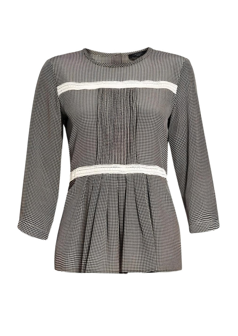 Блуза с 3/4 рукавом Relaxed Fit: свободный крой для максимального комфорта.