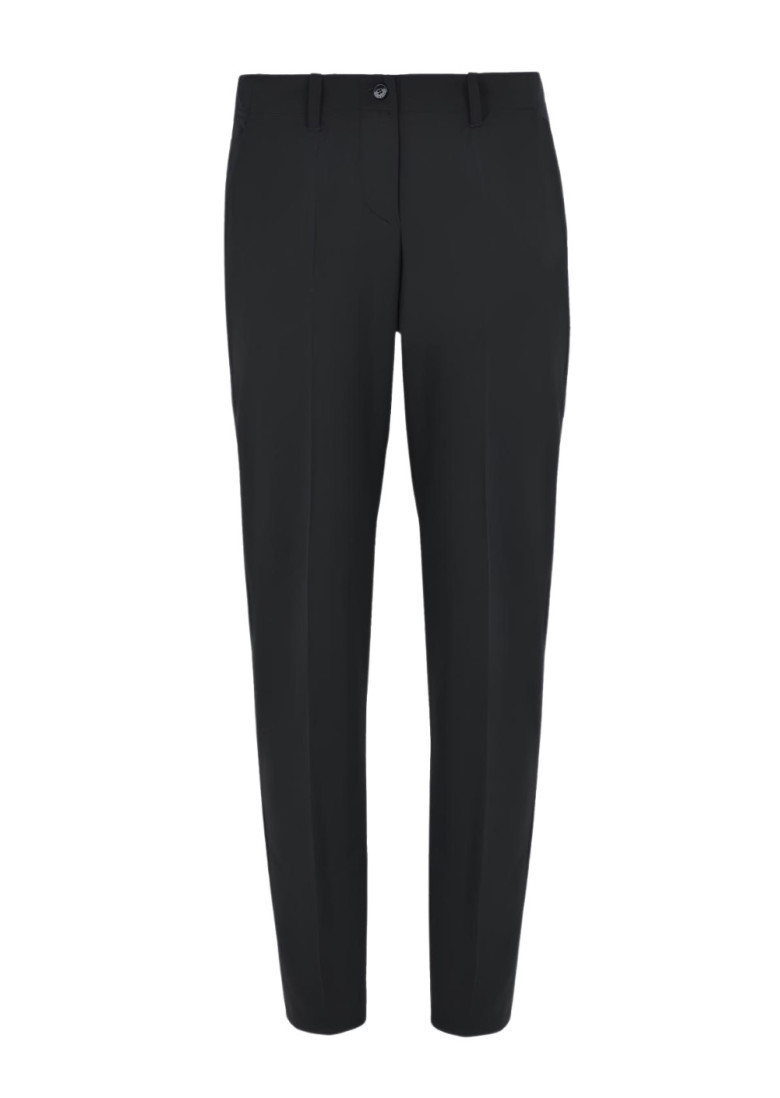 Брюки повседневные Slim Fit: приталенный силуэт, но не слишком узкий. Низкая