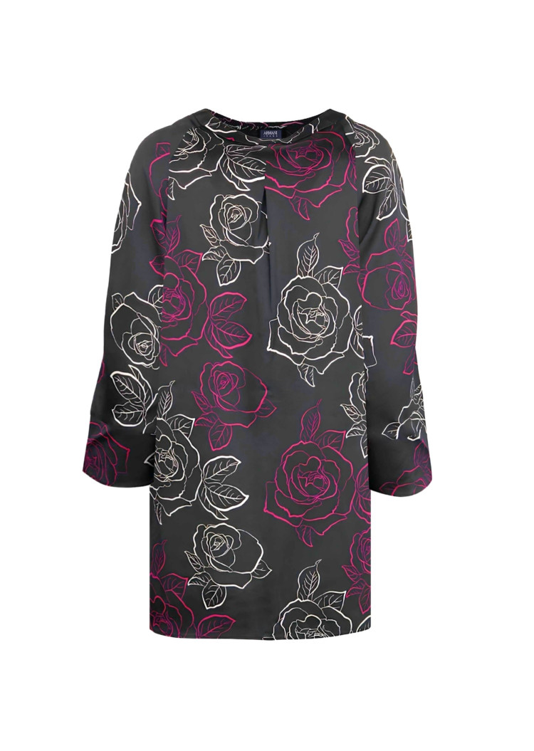 Блуза с 3/4 рукавом Relaxed fit для женщин (443139), цвет Черный - №1