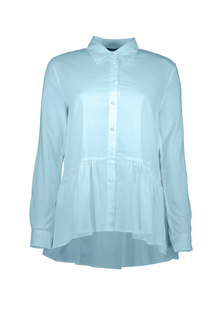Блуза с длинным рукавом Relaxed Fit: свободный крой для максимального комфорта.