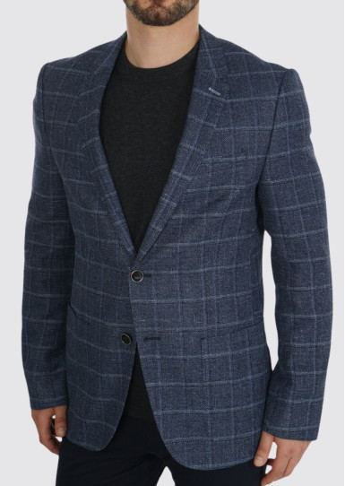 Пиджак классический Extra Slim Fit: очень облегающая, подчеркивающая фигуру.