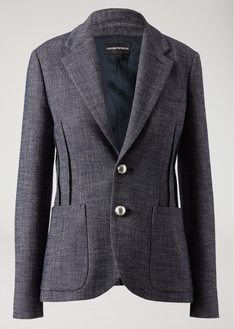 Жакет бізнес Extra-slim fit для жінок (450778), колір Синій - №1