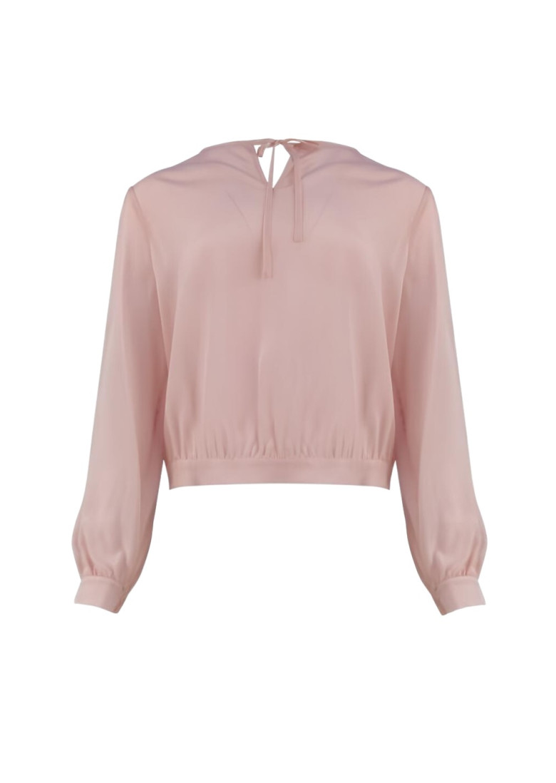 Блуза с длинным рукавом Relaxed Fit: свободный крой для максимального комфорта.