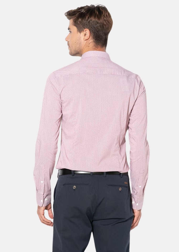 Сорочка повседневная Extra-slim fit для мужчин (451499), цвет Розовый - №3