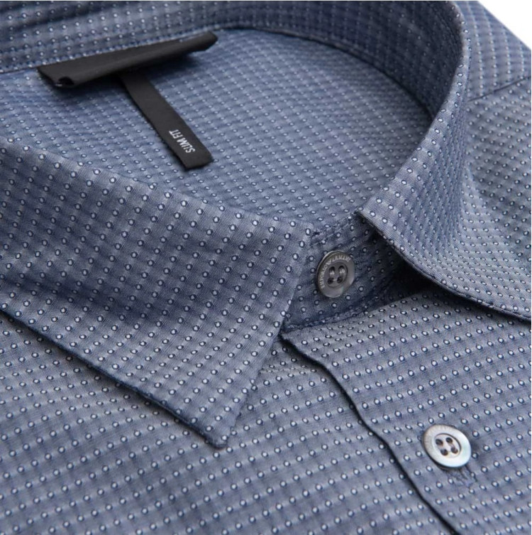 Сорочка повседневная Slim Fit для мужчин (451500), цвет Серый - №3
