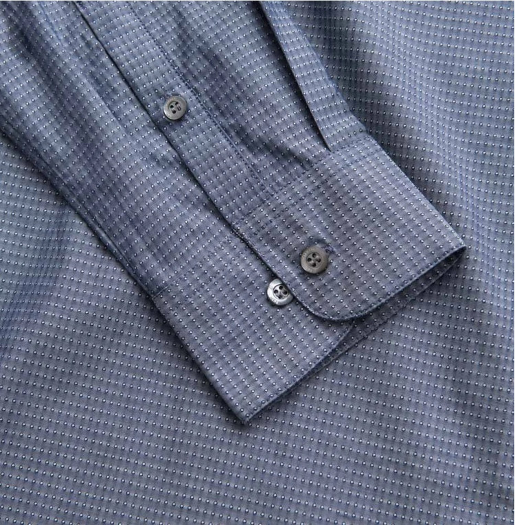 Сорочка повседневная Slim Fit для мужчин (451500), цвет Серый - №5