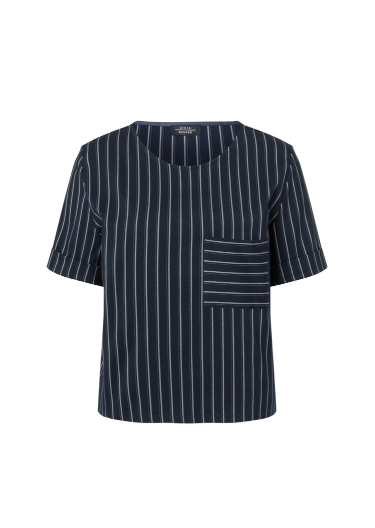 Блуза с коротким рукавом Regular fit для женщин (454081), цвет Синий - №1
