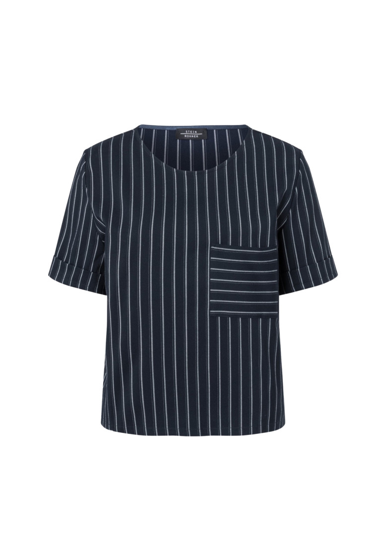 Блуза с коротким рукавом Regular Fit: классический крой, средняя свобода движений.
