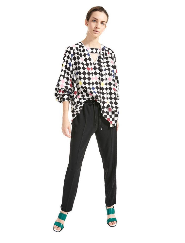Блуза з довгим рукавом Relaxed fit для жінок (454317), колір Білий - №3