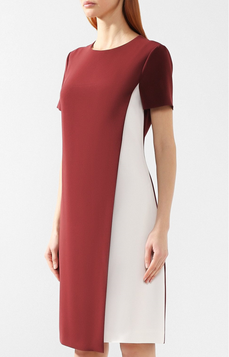 Сукні міді Extra-slim fit для жінок (454650), колір Бордовий - №2