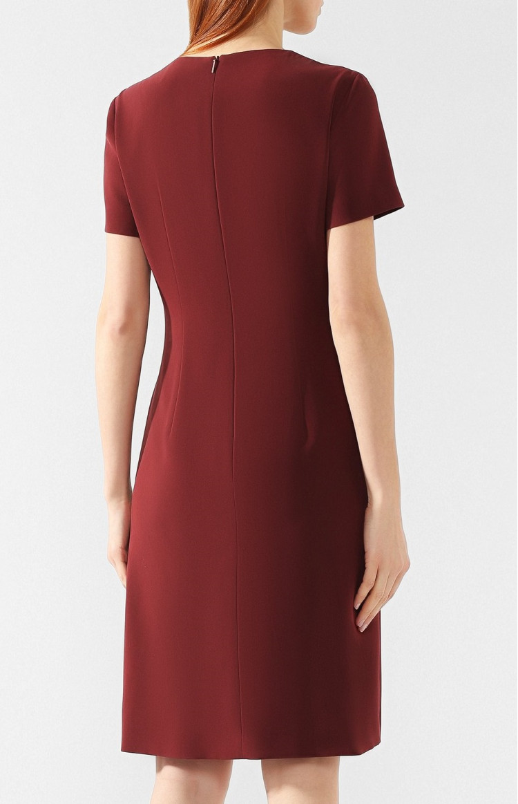 Сукні міді Extra-slim fit для жінок (454650), колір Бордовий - №4