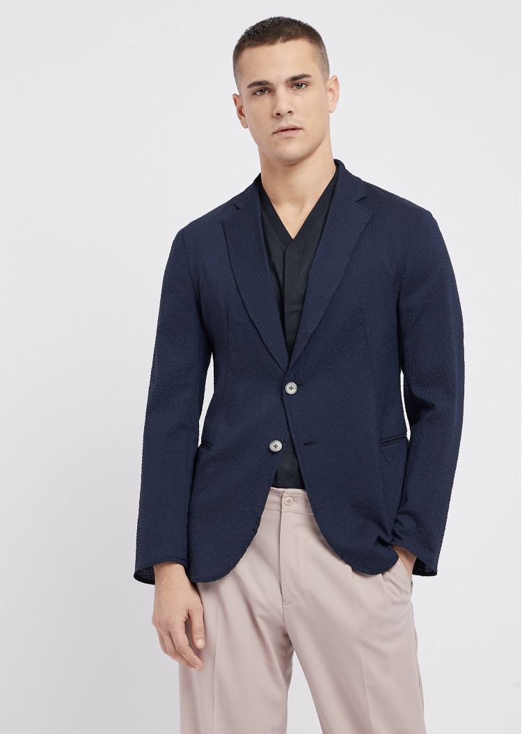 Пиджак кэжуал Extra-slim fit для мужчин (455023), цвет Синий - №2