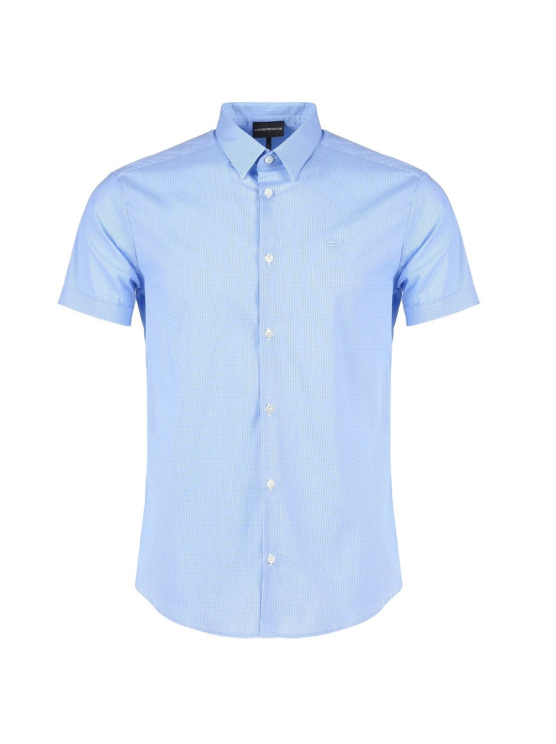 Сорочка повсякденна з коротким рукавом Extra Slim Fit: дуже облягає, підкреслює фігуру.
