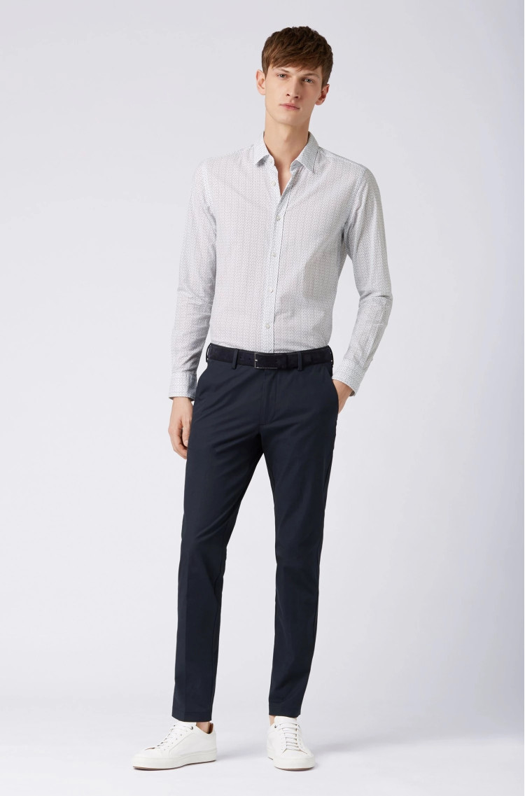 Сорочка деловая Extra-slim fit для мужчин (455242), цвет Синий - №3