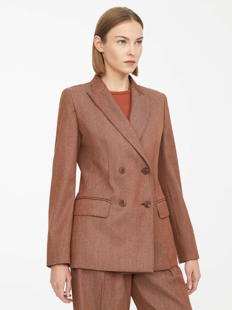 Жакет костюмний Extra-slim fit для жінок (458244), колір Коричневий - №2