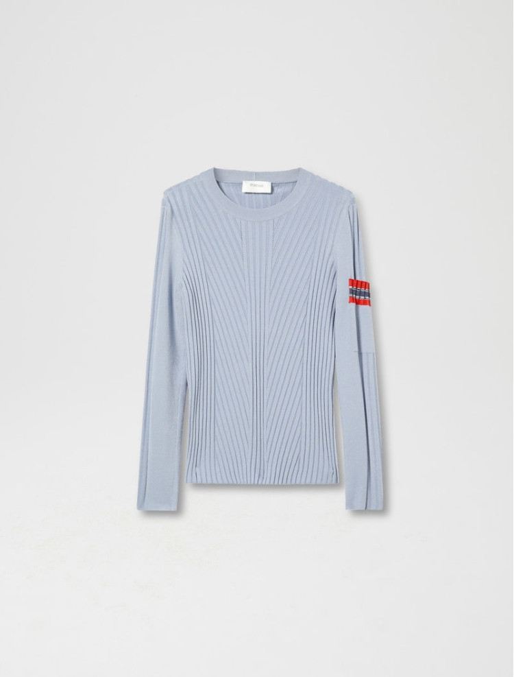 Джемпер Slim fit для жінок (458256), колір Синій - №1