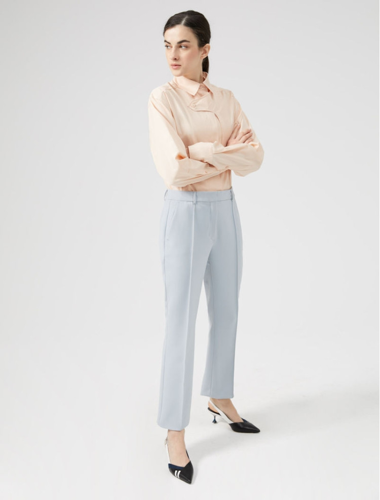 Брюки повседневные Slim fit для женщин (458257), цвет Синий - №2