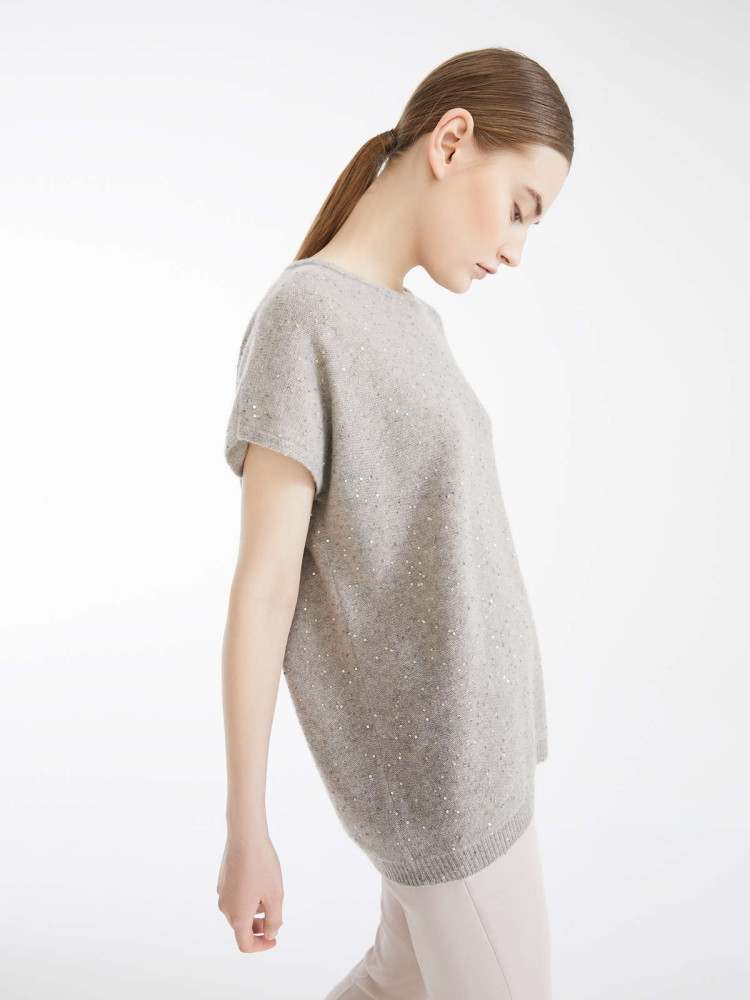 Топ з коротким рукавом Relaxed fit для жінок (458298), колір Сірий - №3
