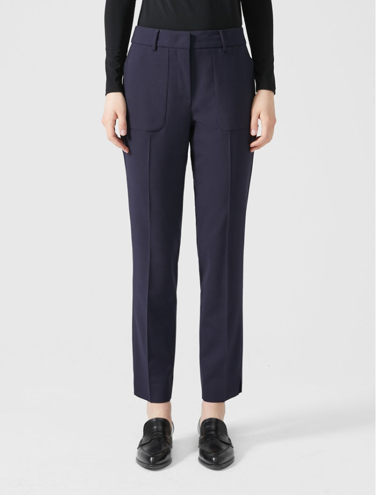 Брюки костюмные Regular fit для женщин (458407), цвет Синий - №3