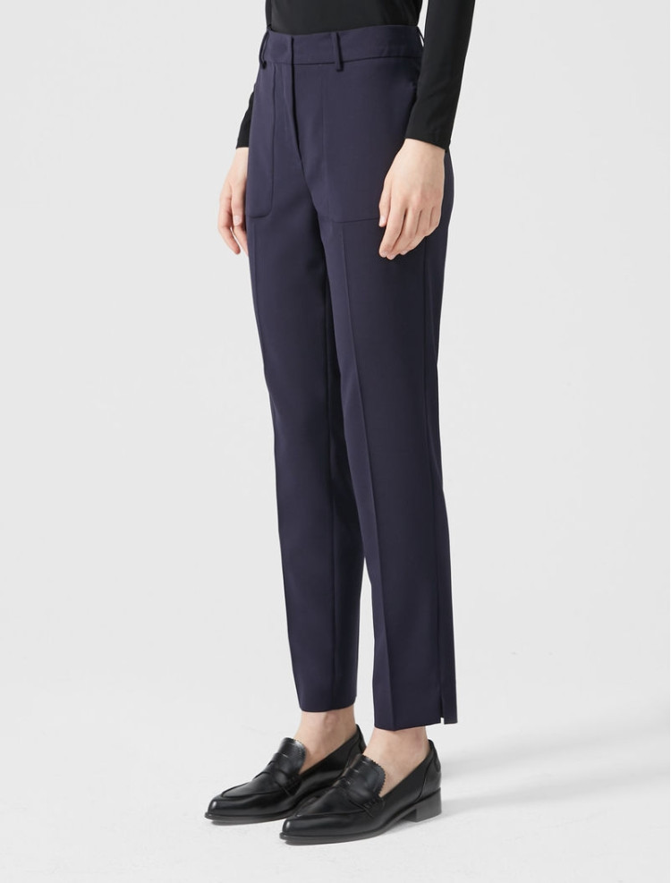 Брюки костюмные Regular fit для женщин (458407), цвет Синий - №4
