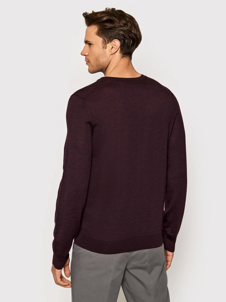 Пуловер Slim fit для чоловіків (458728), колір Коричневий - №3