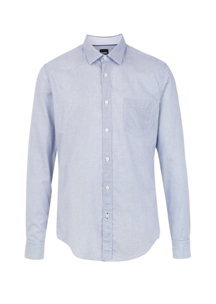 Сорочка повседневная Slim fit для мужчин (458747), цвет Белый - №1