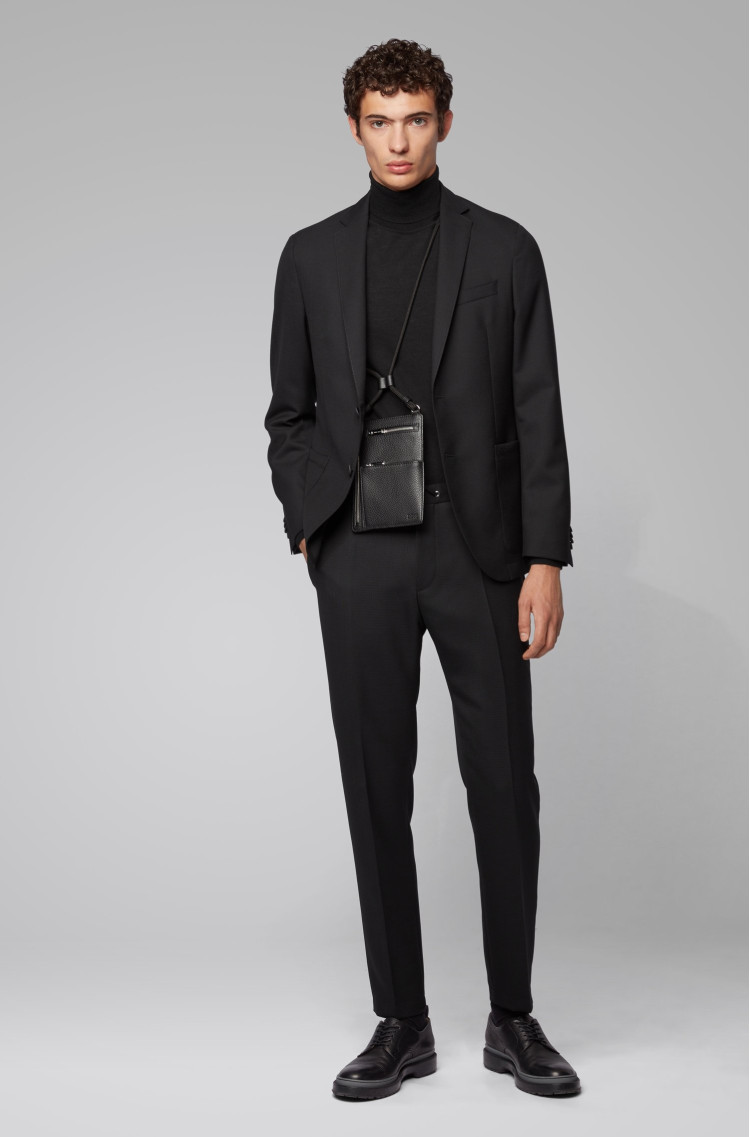 Пиджак кэжуал Extra-slim fit для мужчин (458777), цвет Черный - №3