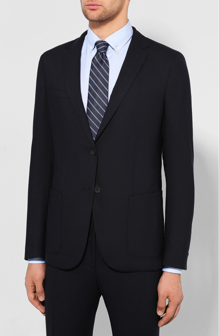 Костюм Slim fit для мужчин (458779), цвет Синий - №2
