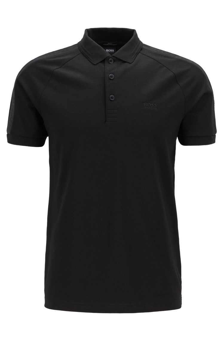 Поло спортивное Slim fit для мужчин (458827), цвет Черный - №1