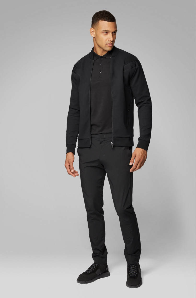 Поло спортивное Slim fit для мужчин (458827), цвет Черный - №2