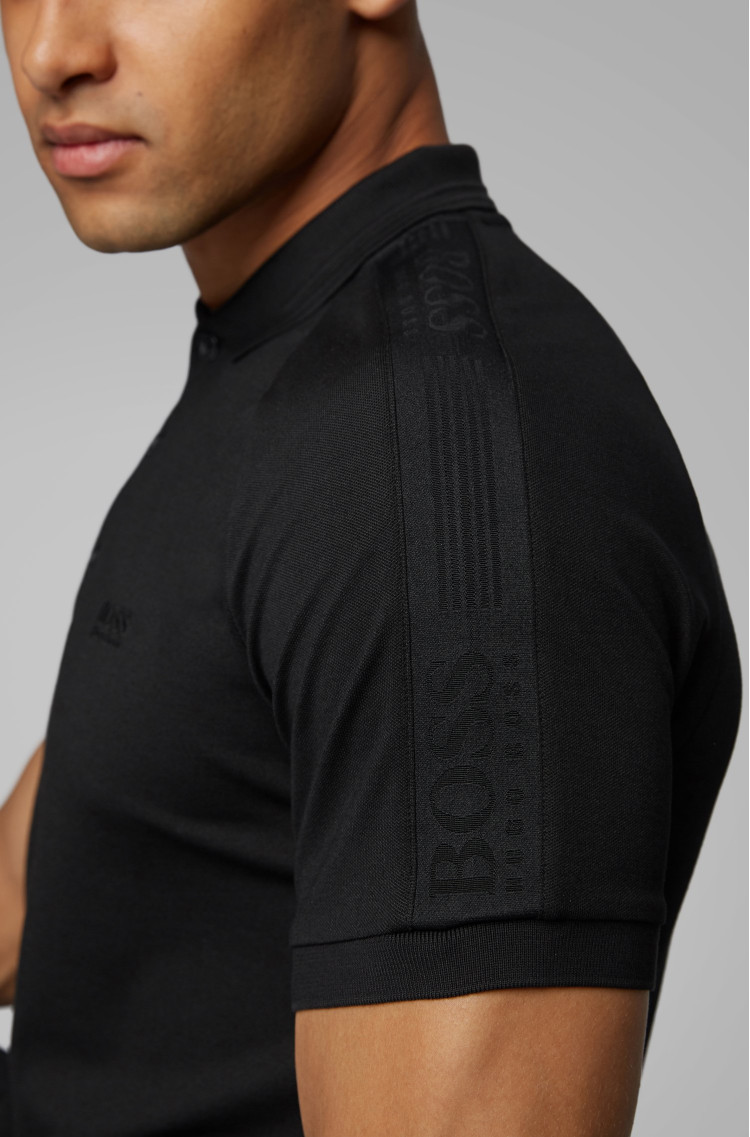 Поло спортивное Slim fit для мужчин (458827), цвет Черный - №3