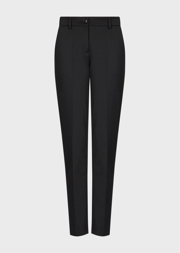 Брюки повседневные Slim fit для женщин (458937), цвет Черный - №1