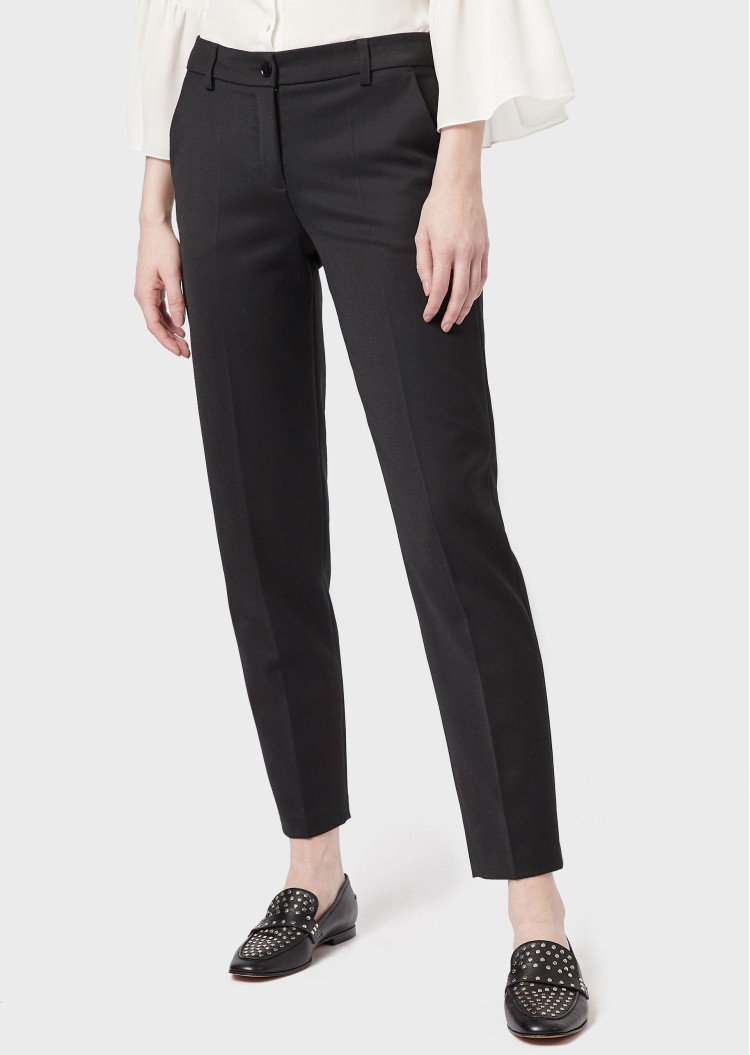 Брюки повседневные Slim fit для женщин (458937), цвет Черный - №3
