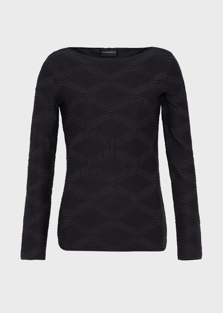 Футболка с длинным рукавом Extra-slim fit для женщин (458948), цвет Синий - №1
