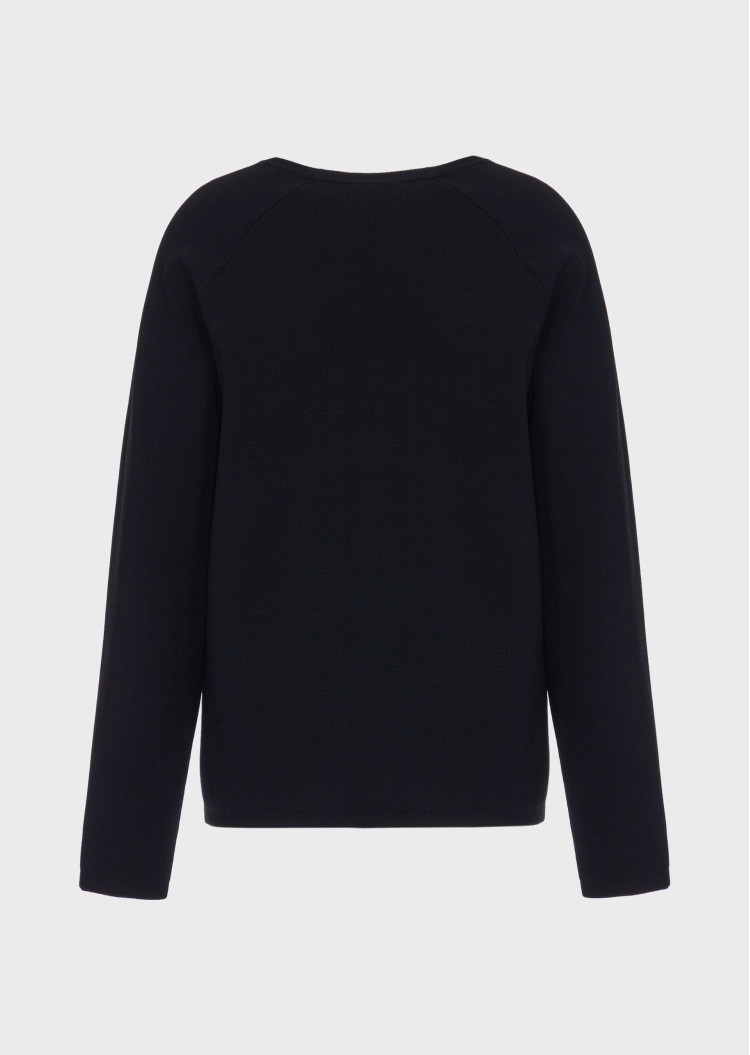 Джемпер Relaxed fit для жінок (458952), колір Чорний - №4