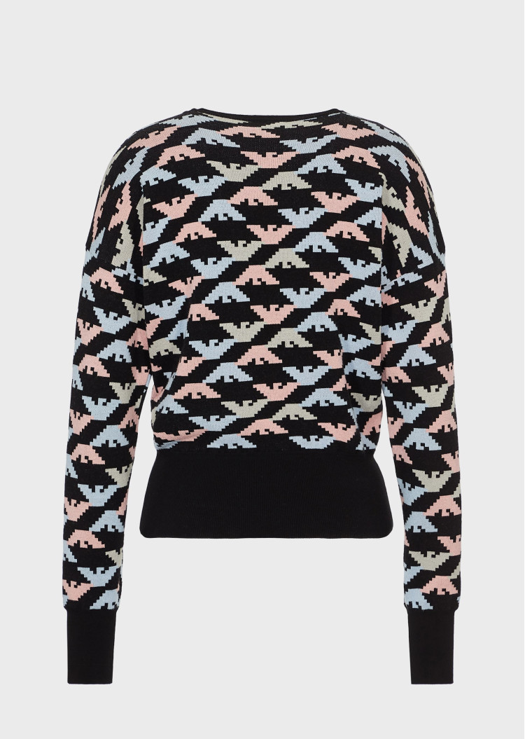 Джемпер Relaxed fit для жінок (458955), колір Чорний - №3