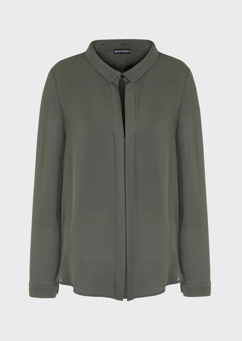 Блуза с длинным рукавом Relaxed Fit: свободный крой для максимального комфорта.