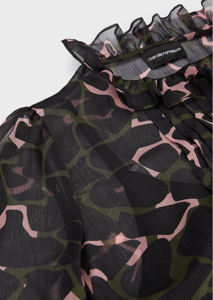 Блуза с длинным рукавом Relaxed fit для женщин (458973), цвет Черный - №2