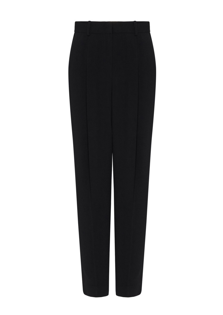 Брюки повседневные Relaxed fit Высокая для женщин (458979), цвет Черный - №1