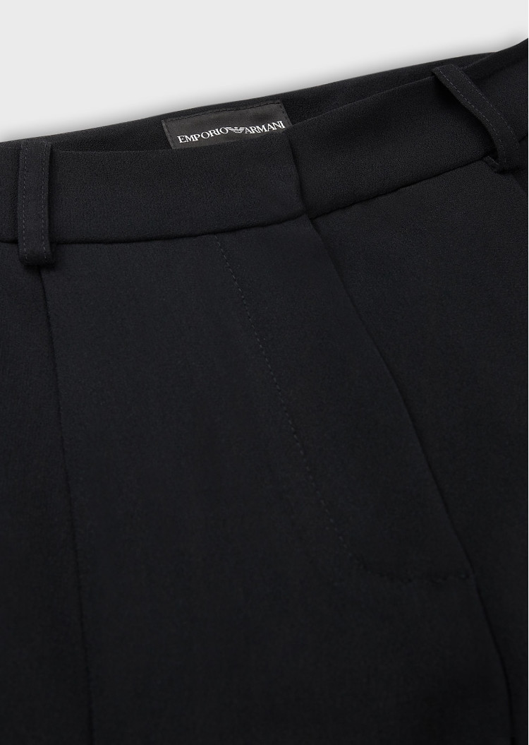 Брюки повседневные Relaxed fit Высокая для женщин (458979), цвет Черный - №5