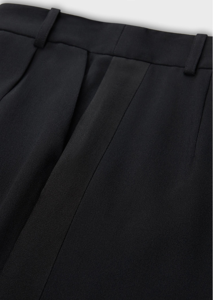 Брюки повседневные Relaxed fit Высокая для женщин (458979), цвет Черный - №6