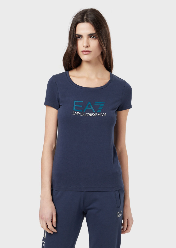 Футболка Extra-slim fit для жінок (459065), колір Синій - №4