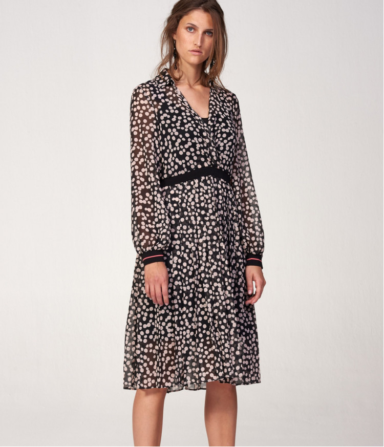 Сукні міді Extra-slim fit для жінок (460541), колір Чорний - №2