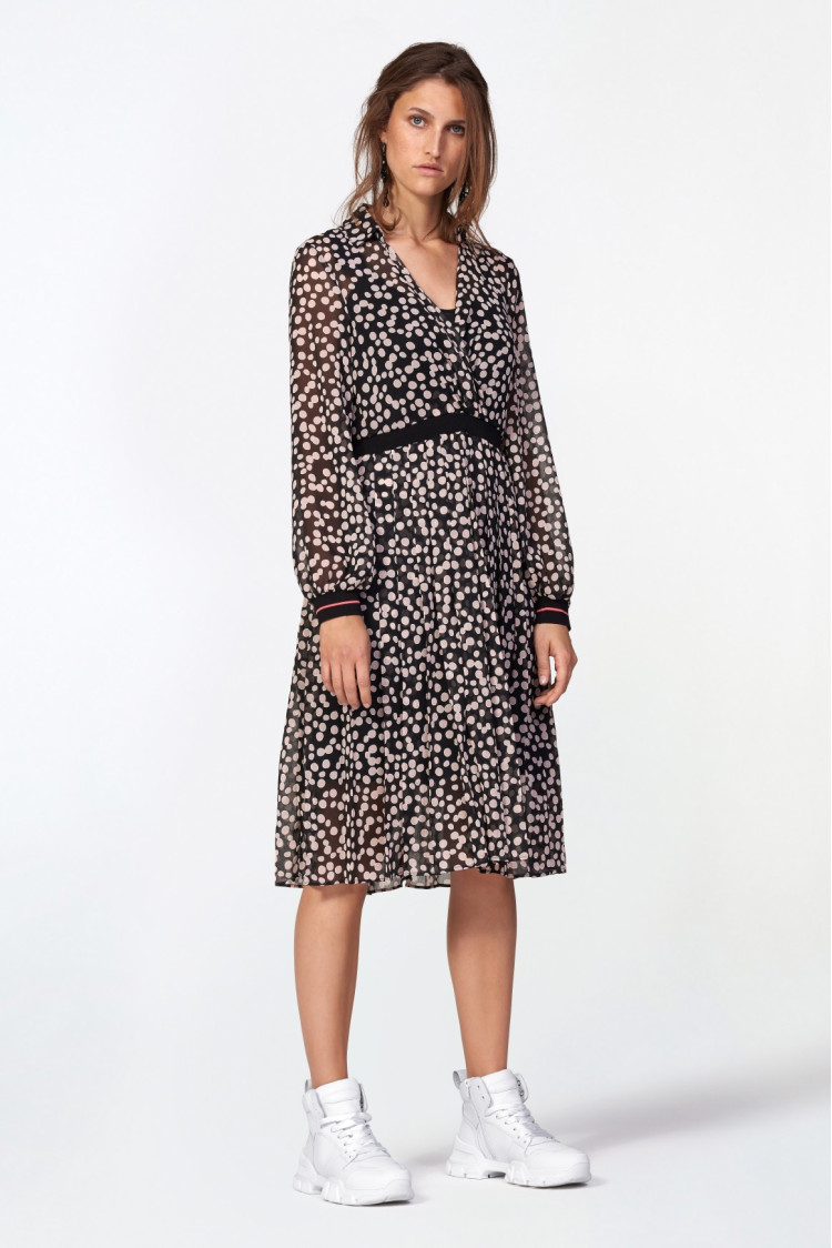 Сукні міді Extra-slim fit для жінок (460541), колір Чорний - №4