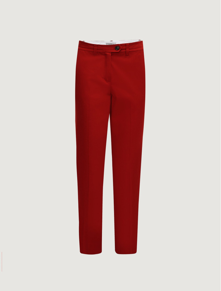 Брюки повседневные Regular fit для женщин (460980), цвет Бордовый - №1
