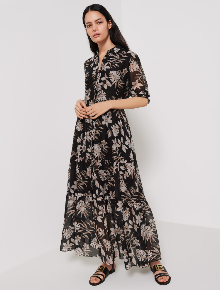 Сукні максі Regular fit для жінок (460991), колір Чорний - №2