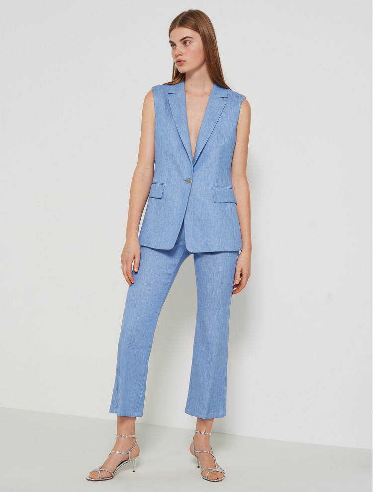 Брюки повсякденні Slim fit Середня для жінок (461012), колір Синій - №2