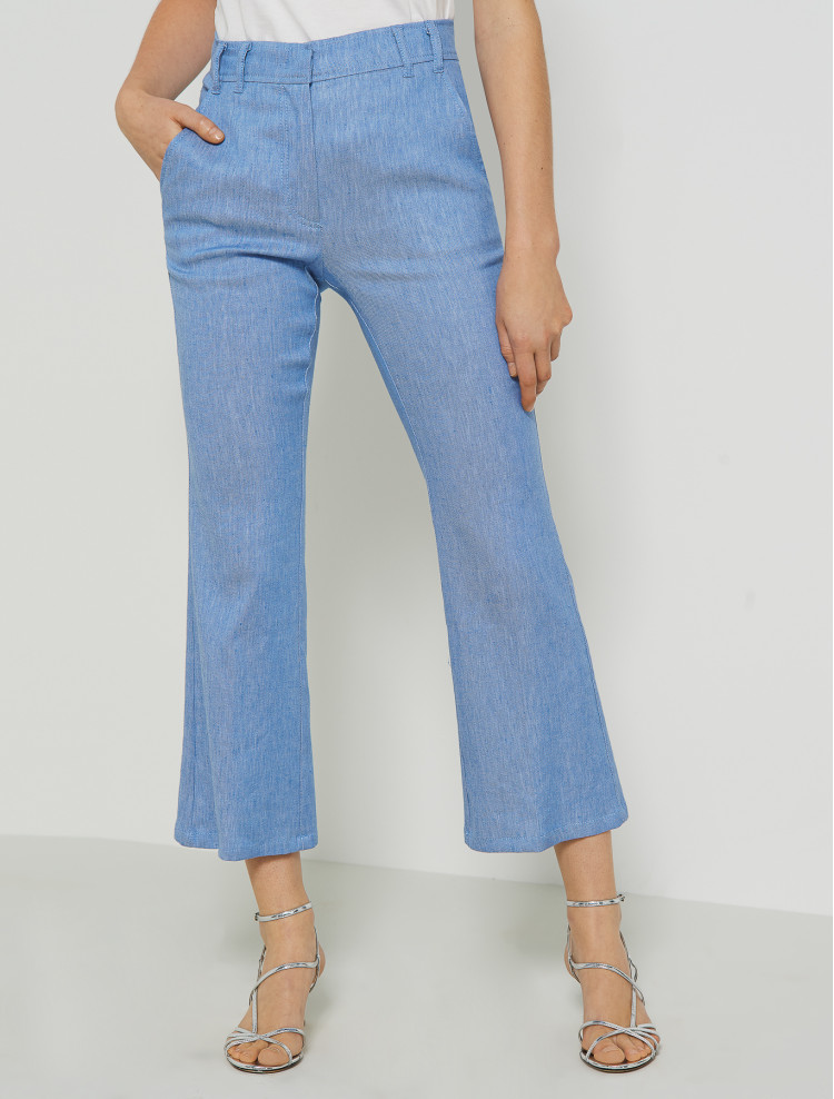 Брюки повсякденні Slim fit Середня для жінок (461012), колір Синій - №3