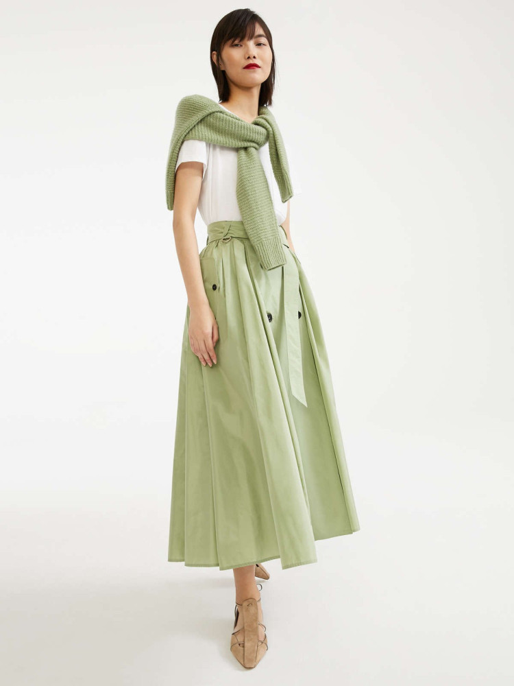 Спідниця міді Regular fit для жінок (461082), колір Зелений - №3